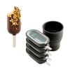 Mini-MOULE à GLACE + POT DE GLAçAGE en silicone CLASSIC CREAMY - set de 4 - Visuel 1